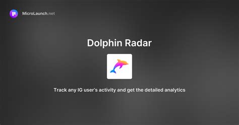 Dolphin Radar